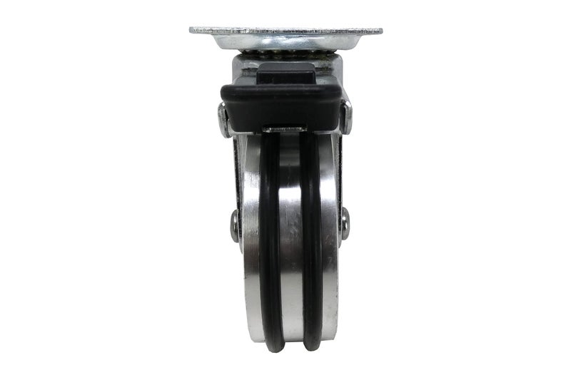 Headbourne 8295E Designer Casters 3 inch Machined Aluminum Mag Designer Caster, 4 Pack - Image 4